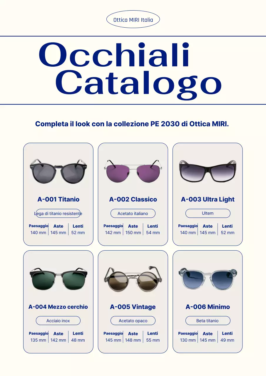Catalogo Navy Modern Eyewear