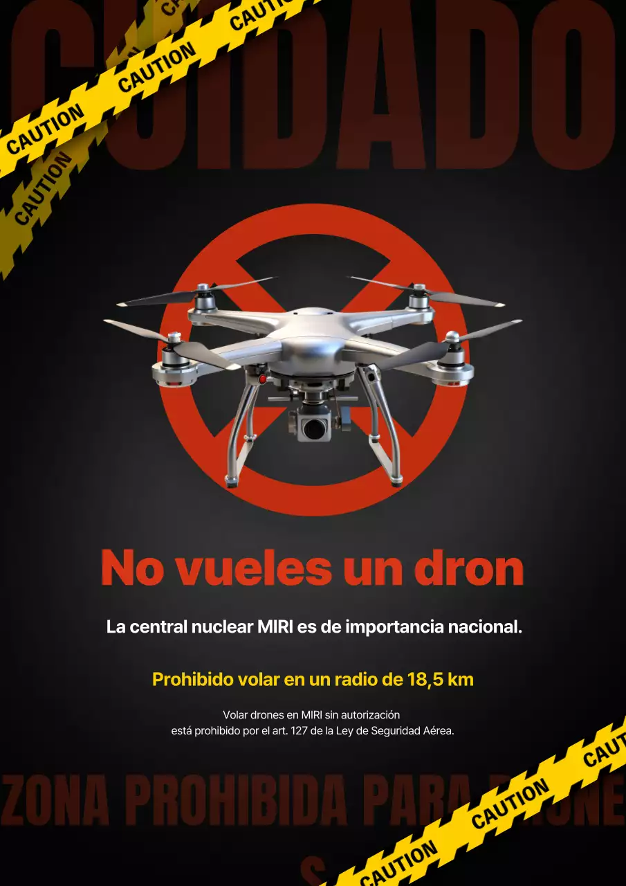 Riesgo básico de drones negros