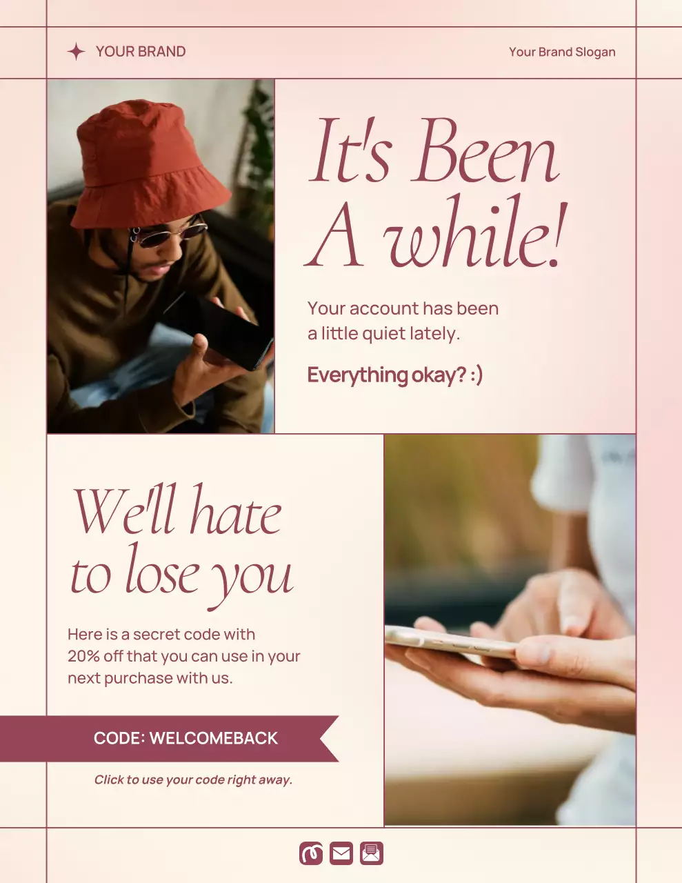 Beige Modern Marketing Promotion Poster