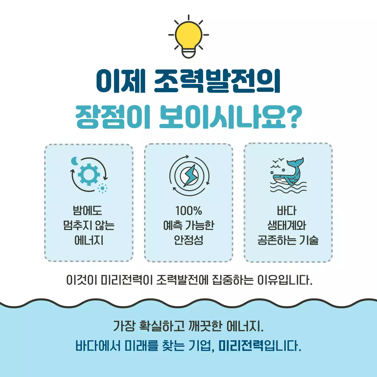 하늘색 심플 친환경 에너지 캠페인