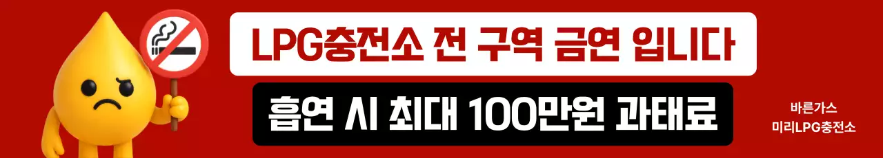 빨강 심플 금연 안내