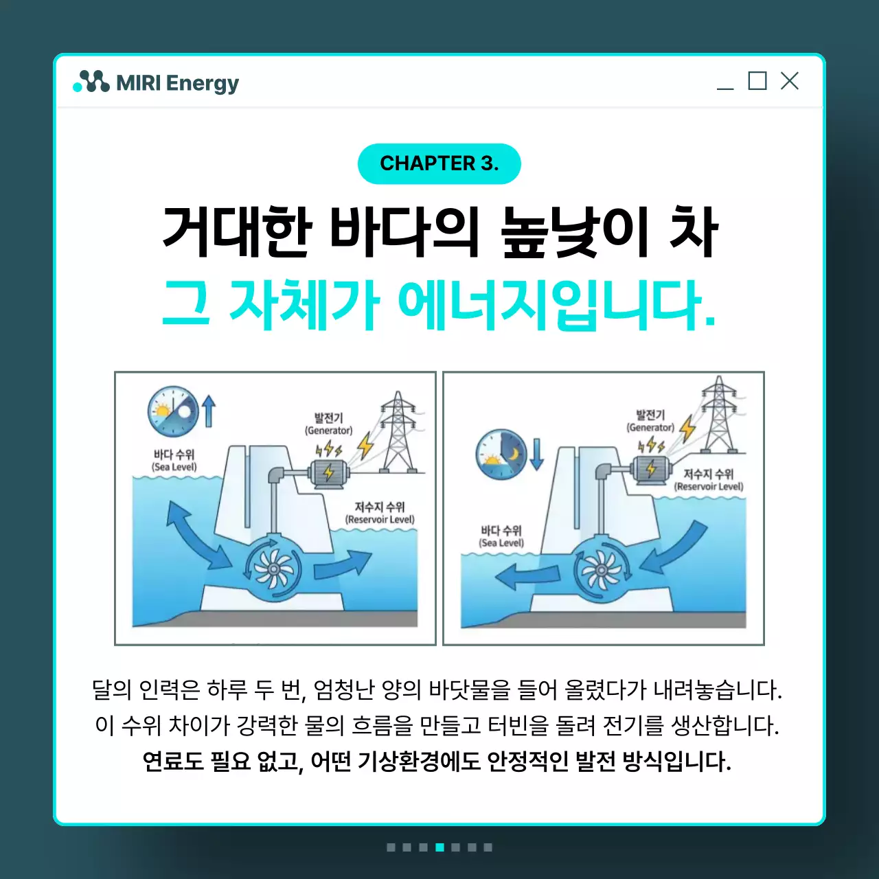 민트 모던 친환경 에너지 홍보