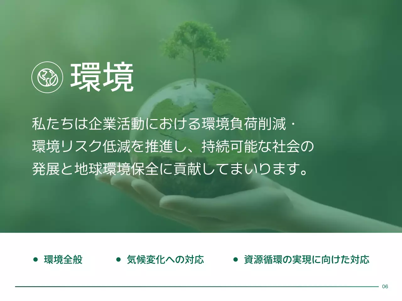 青 モダン 持続可能性 報告書 プレゼンテーション