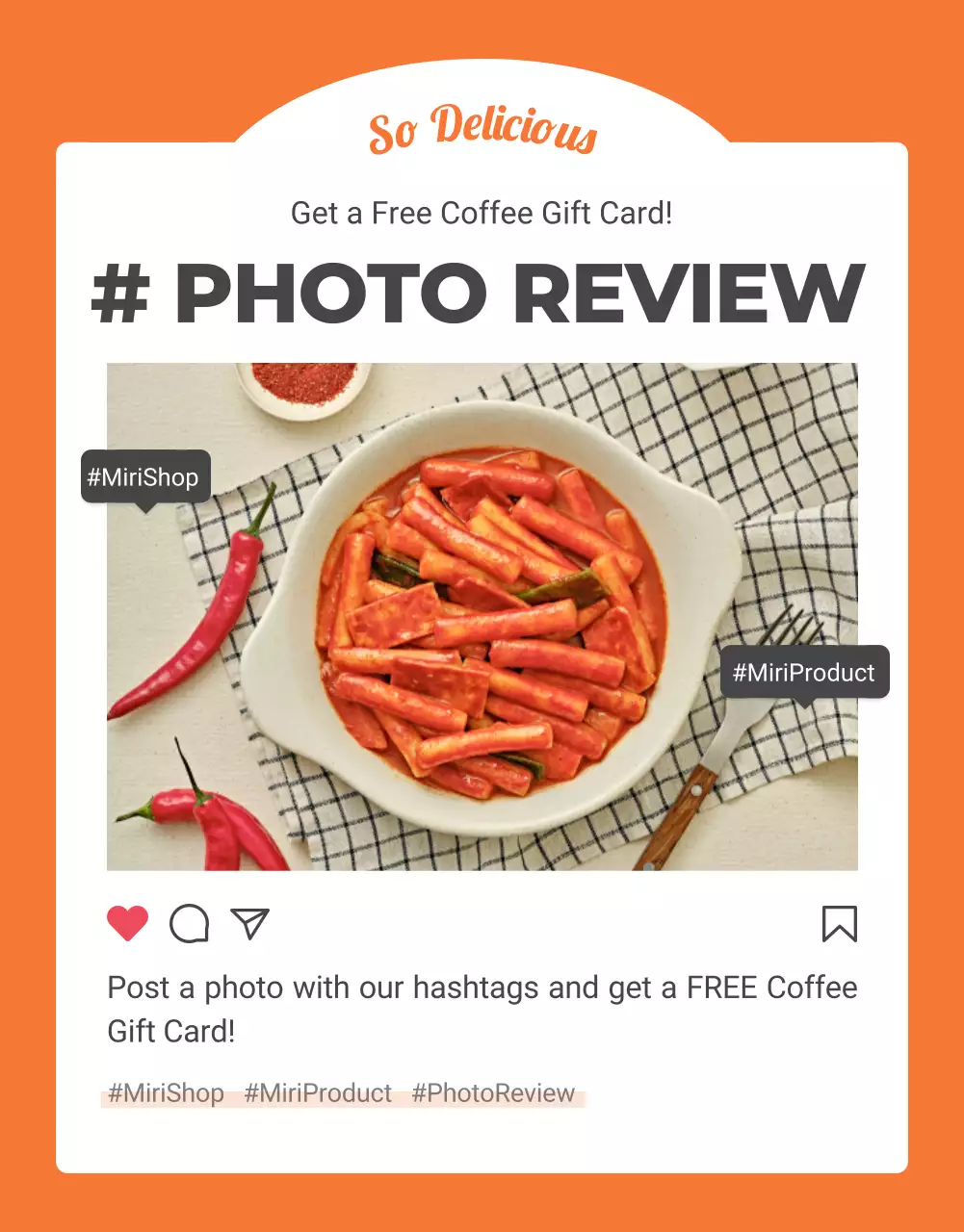 Promosi Ulasan Modern Oranye