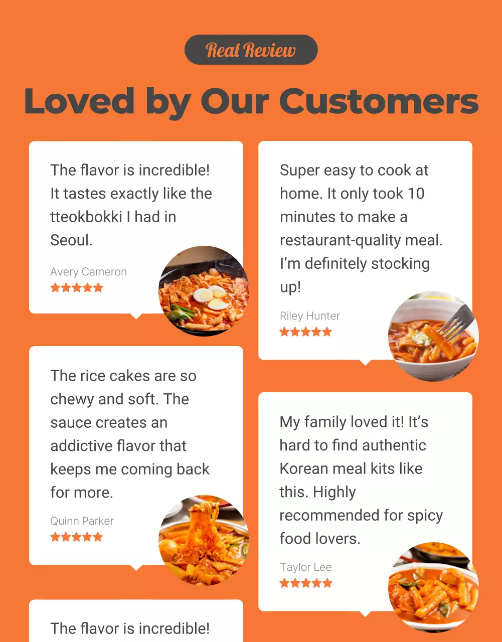 Promosi Ulasan Modern Oranye