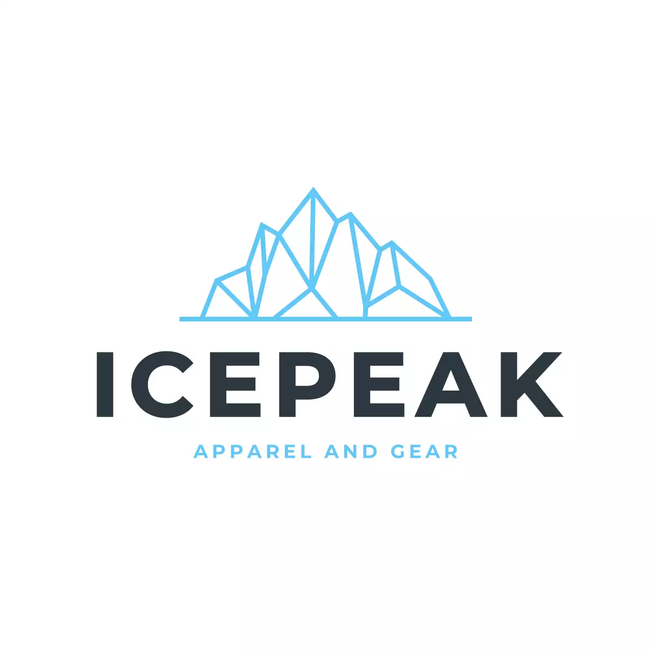 blue modern apparel advertisement