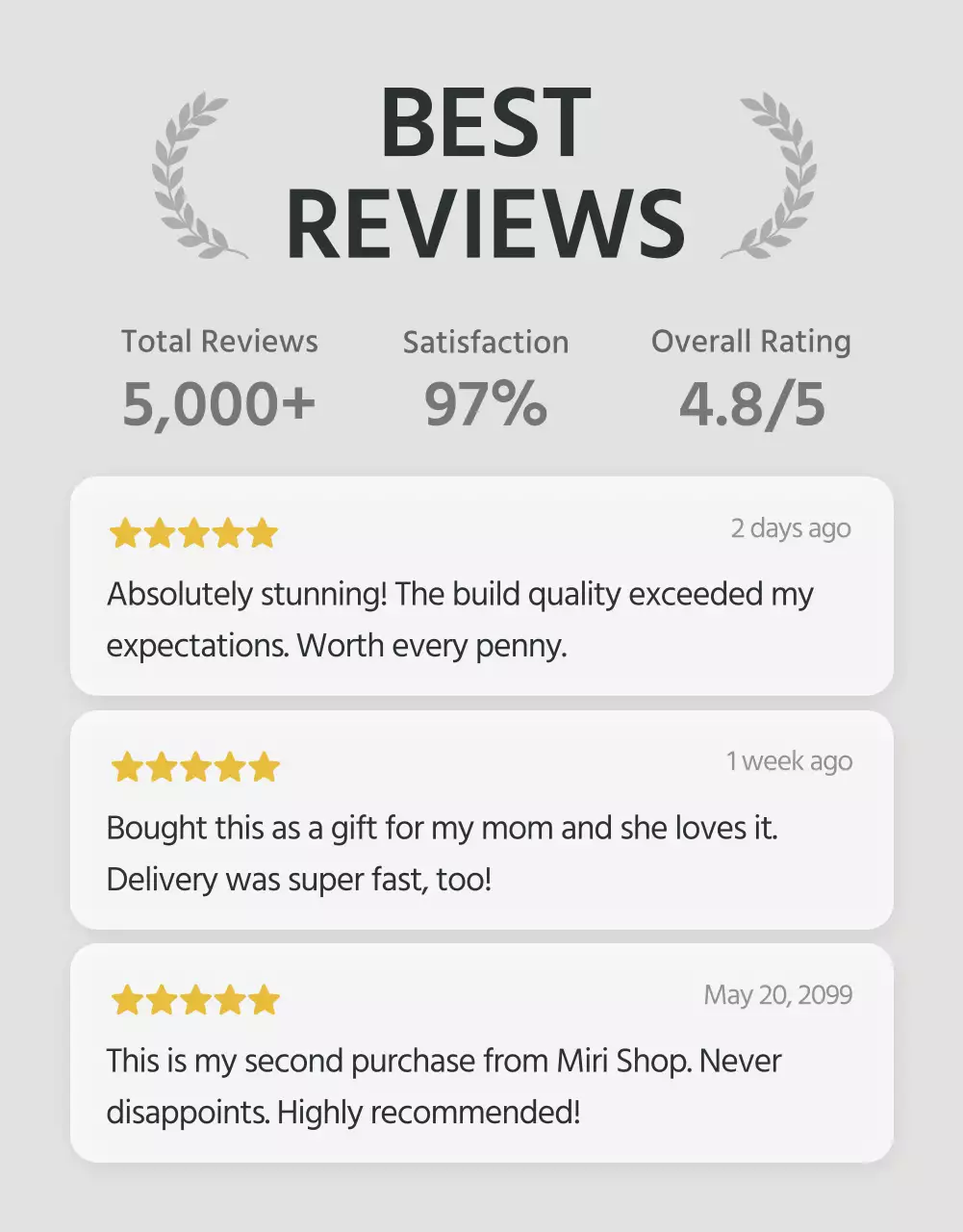 Promosi Ulasan Grey Modern