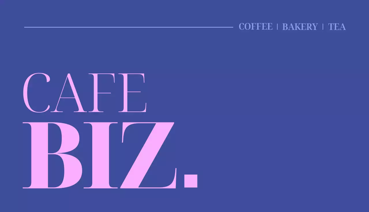 파랑 모던 카페 홍보