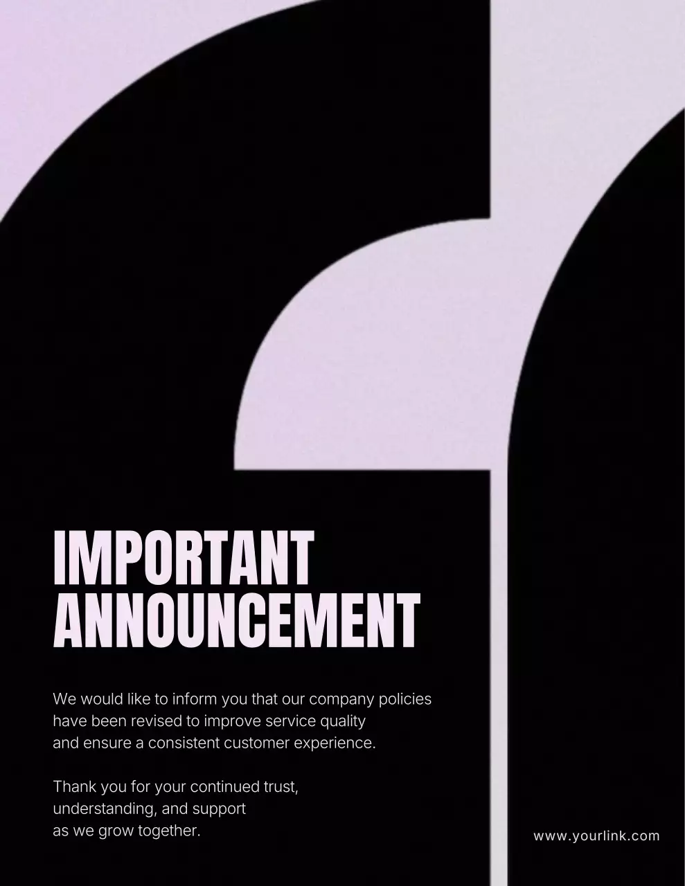 블랙 모던 컴퍼니 공지