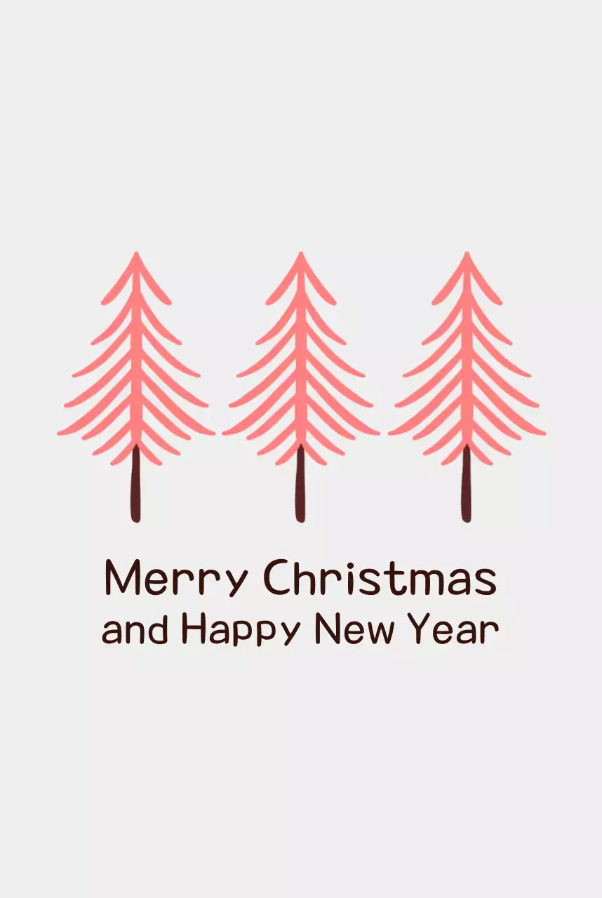 핑크 미니멀 크리스마스