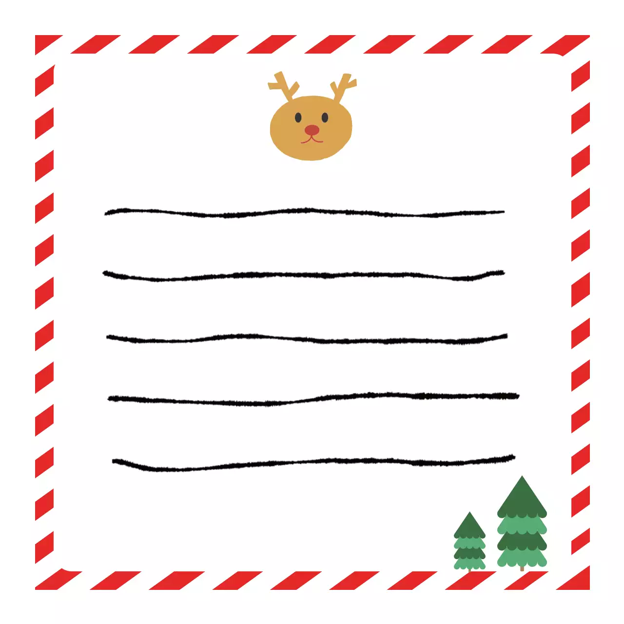 빨강 아기자기한 메모지 문구