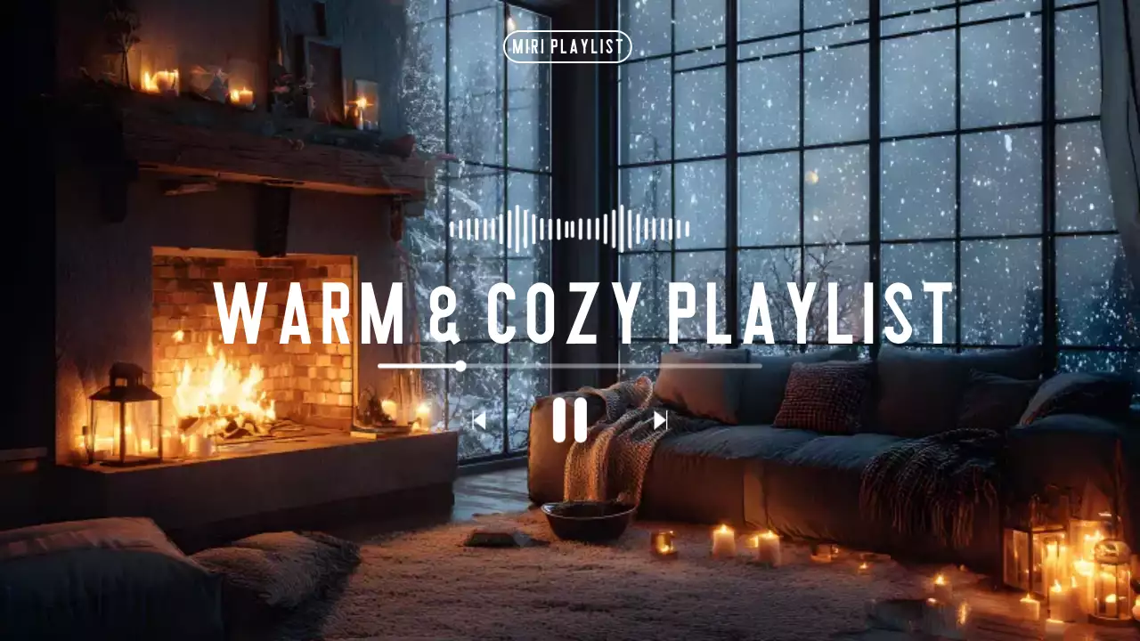 검정 노랑 따듯한 음악 플레이리스트