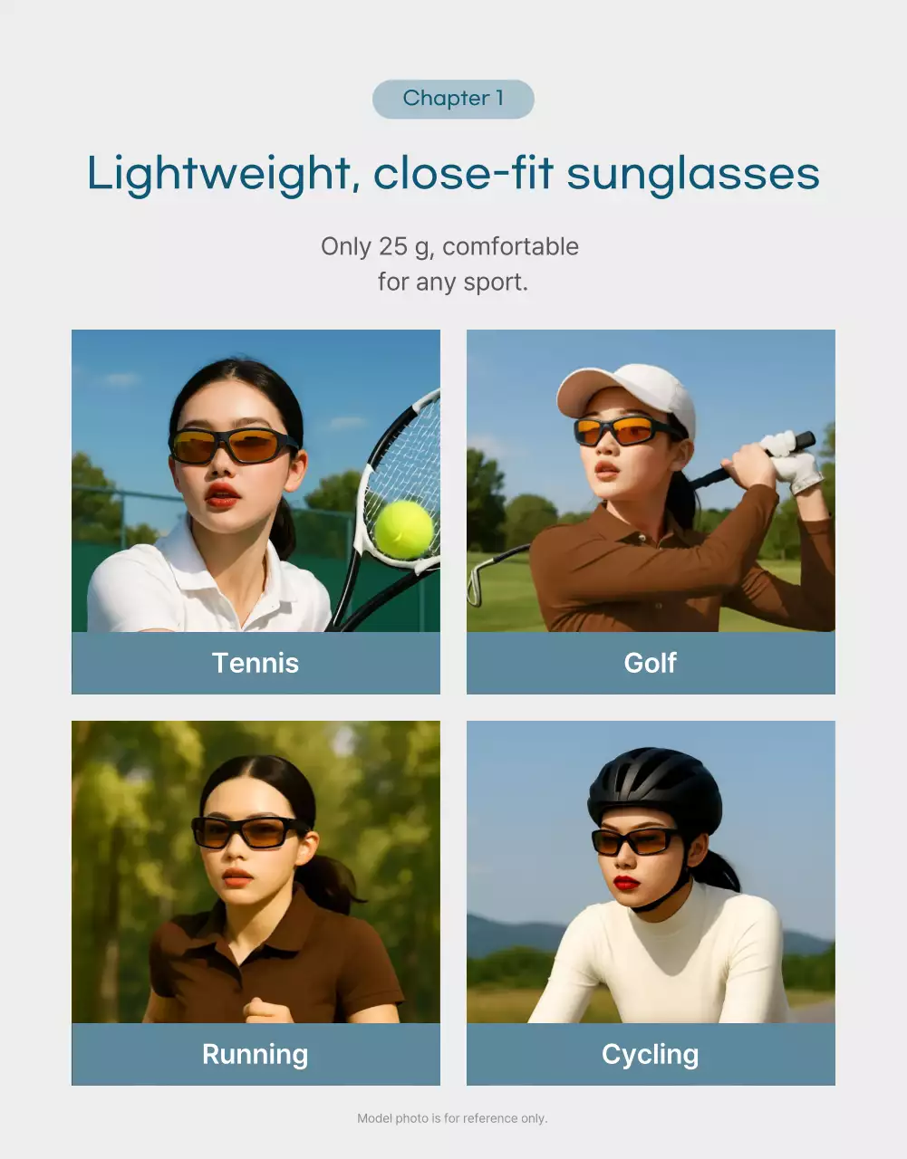 Iklan Olahraga Modern Biru Langit