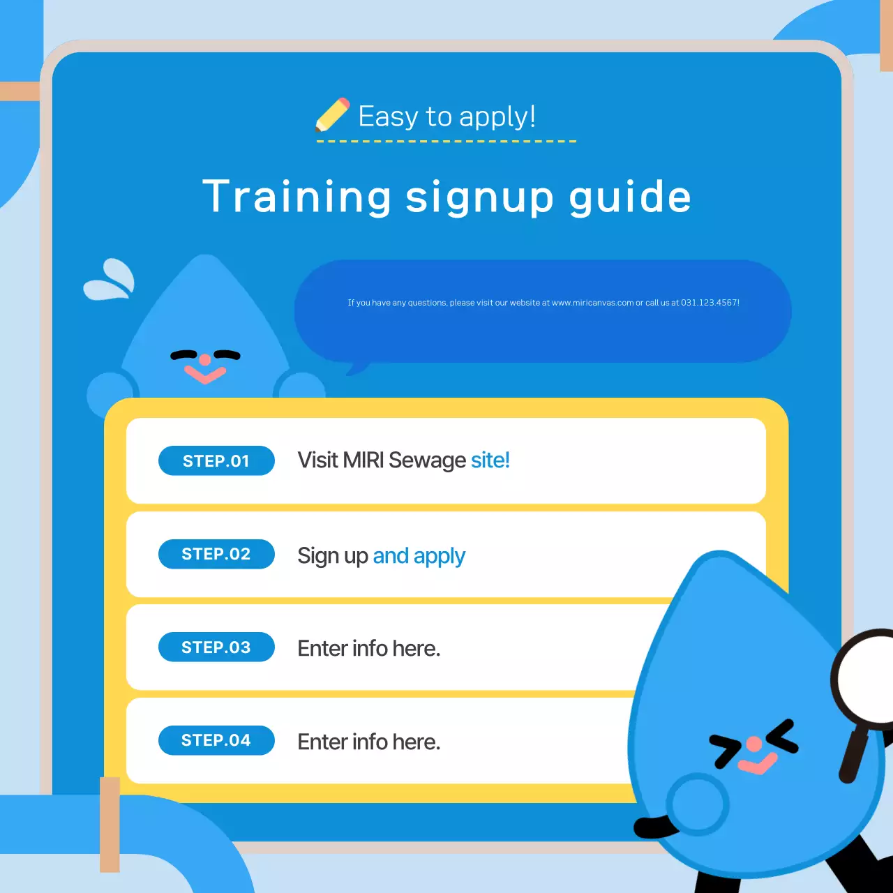 Blue's Cute Sewer Education Program Guide