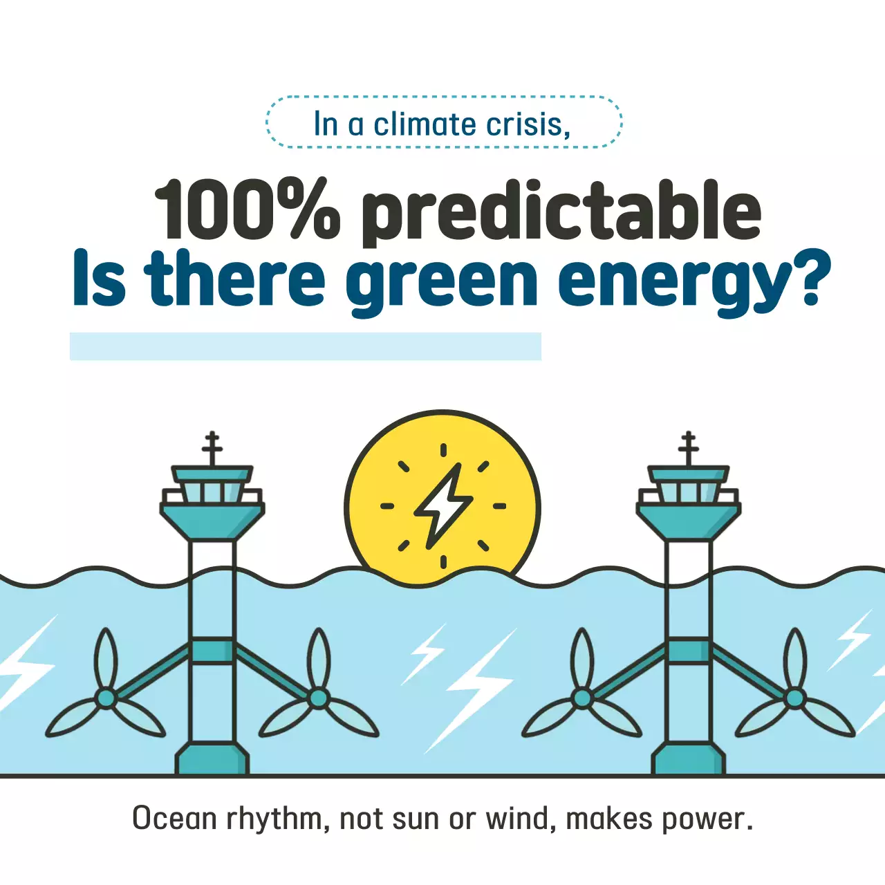 Campanha Sky Blue Simple Eco Friendly Energy