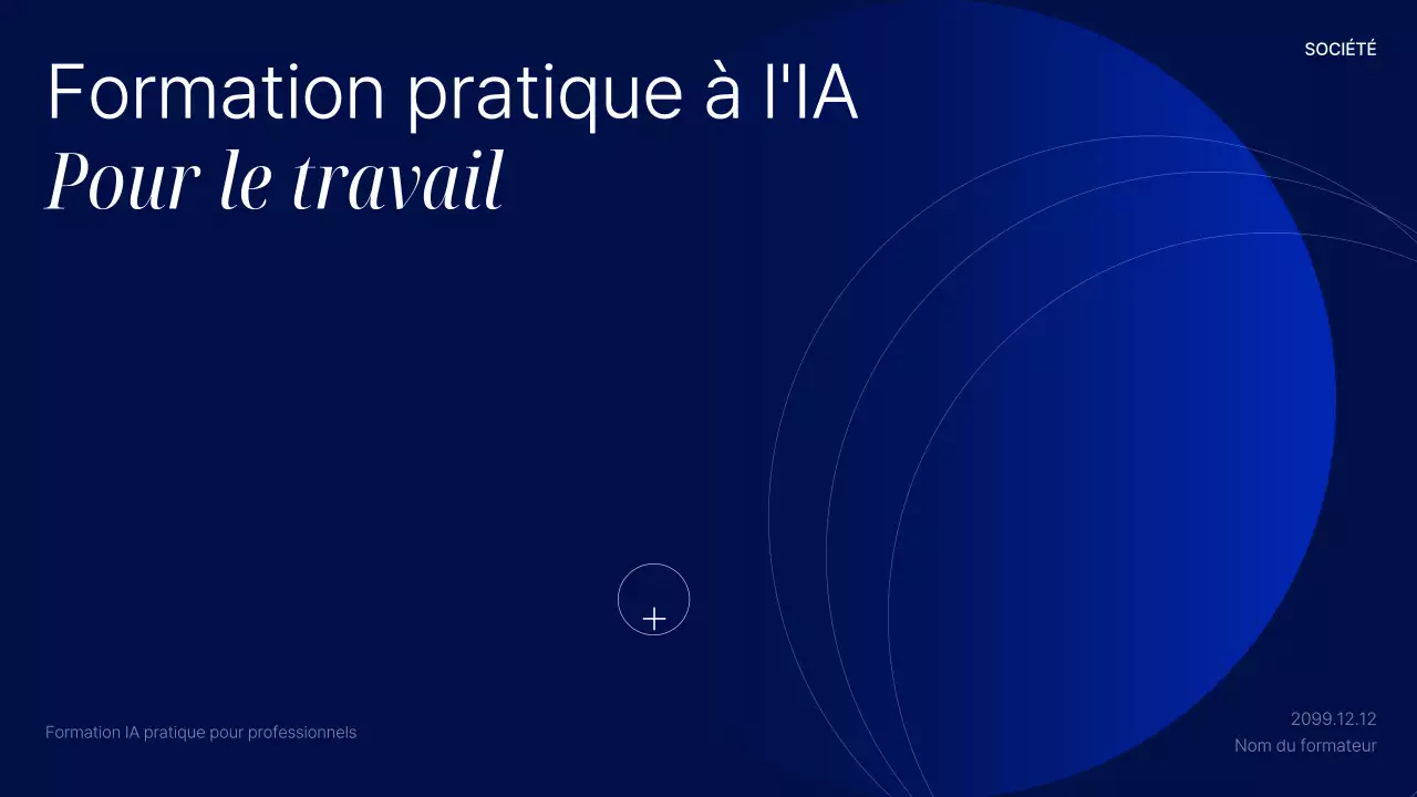 Présentation du cours Blue Modern AI