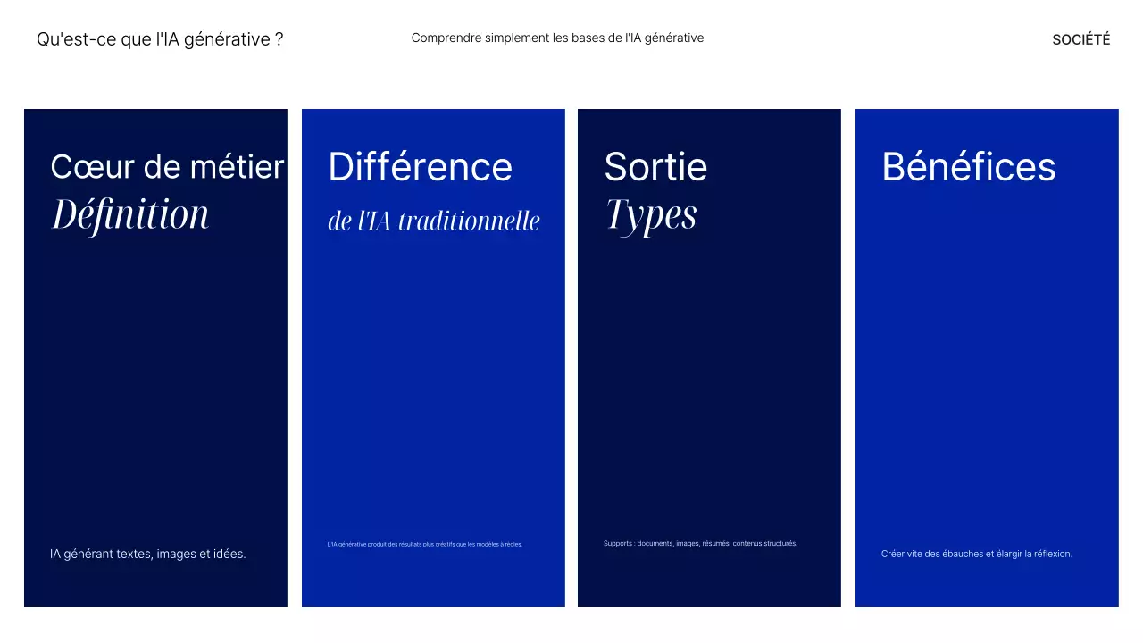 Présentation du cours Blue Modern AI