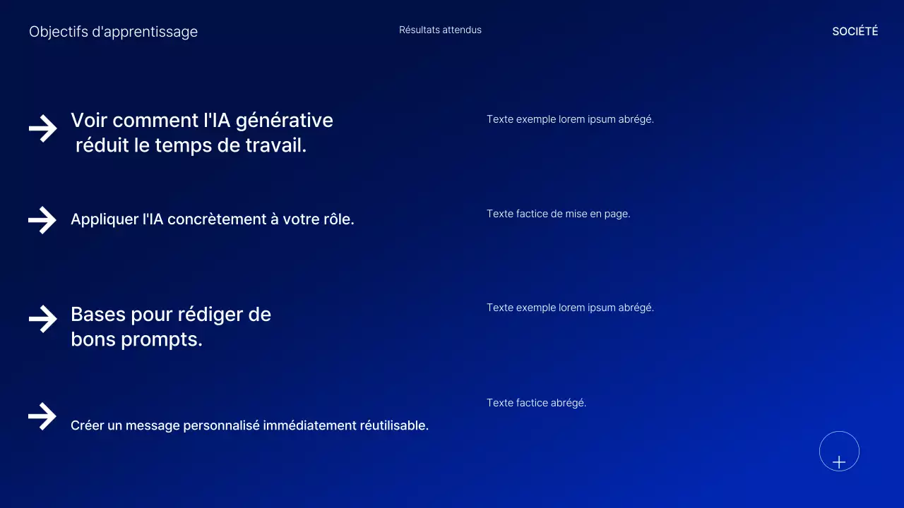 Présentation du cours Blue Modern AI
