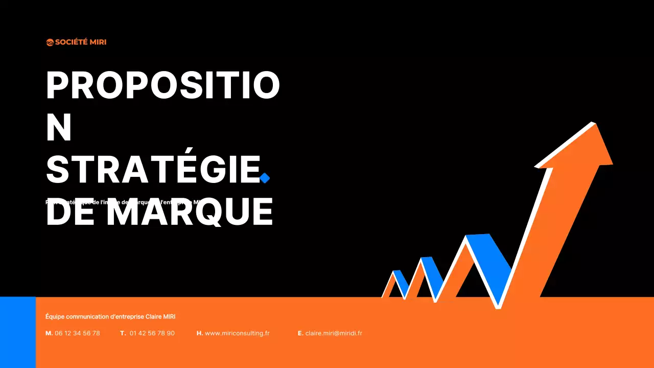 Plan de marque moderne noir