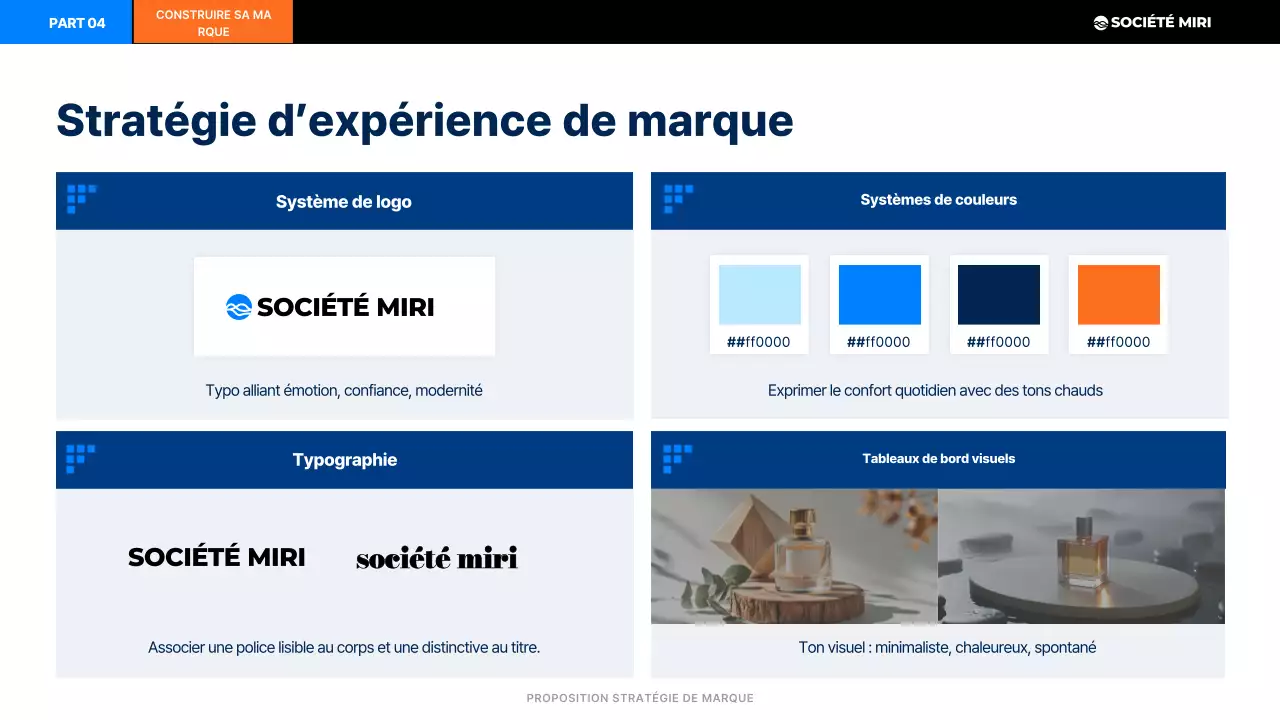 Plan de marque moderne noir