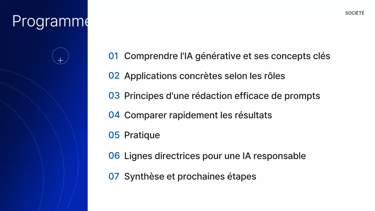 Présentation du cours Blue Modern AI