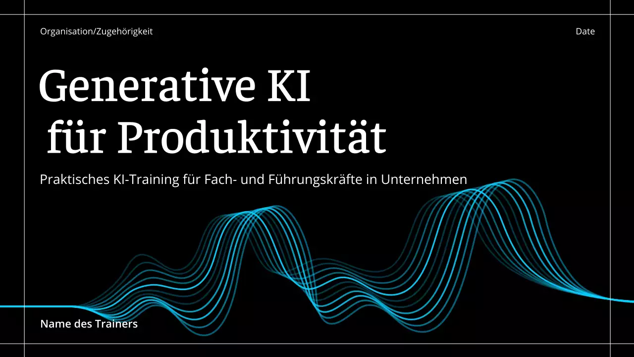 Schwarzer moderner KI-Kurs