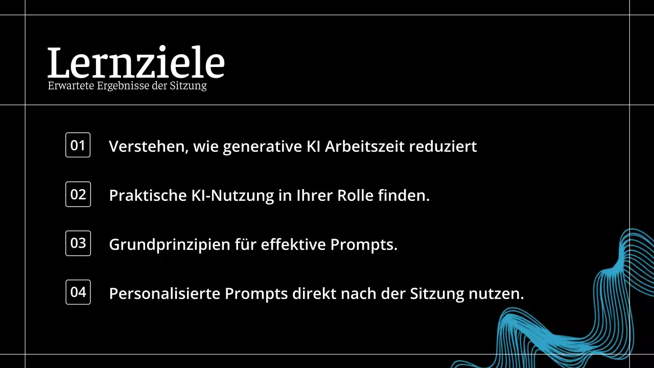 Schwarzer moderner KI-Kurs