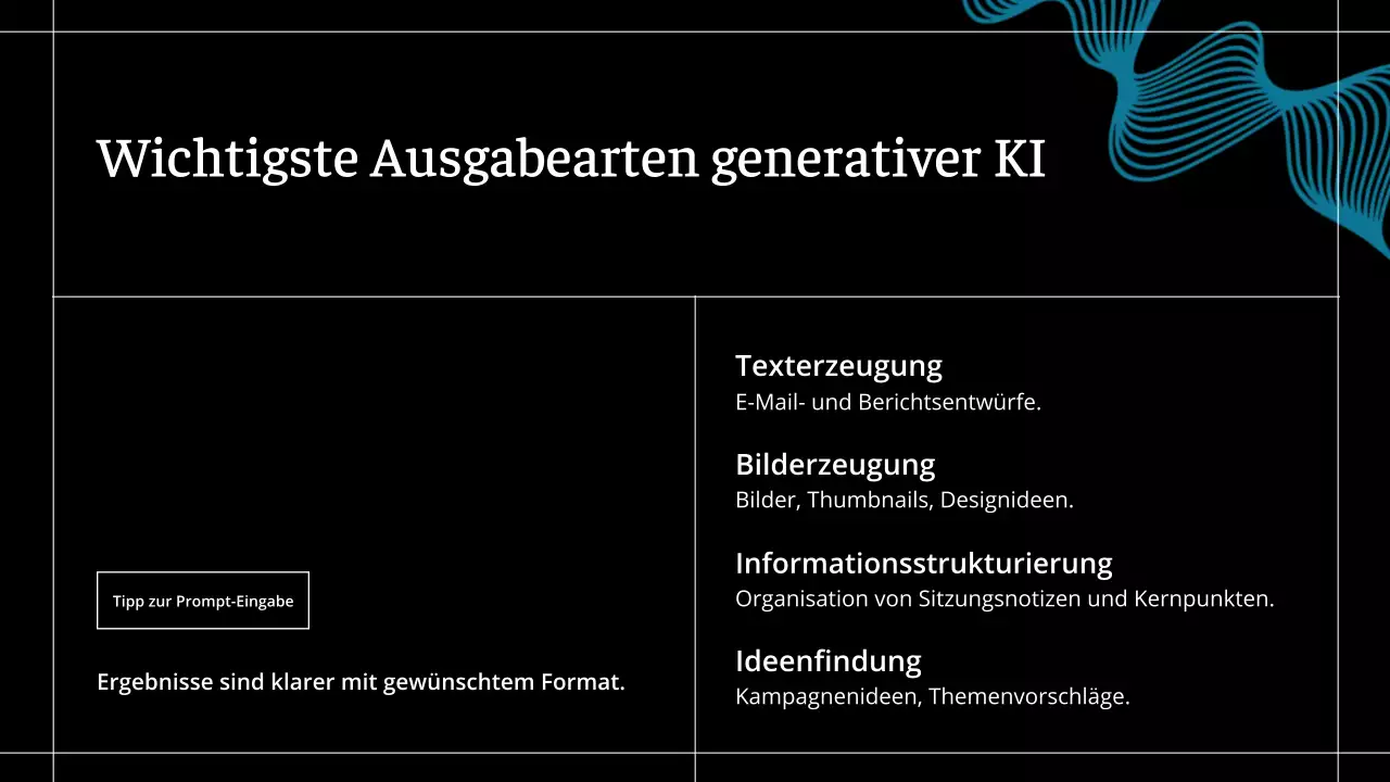 Schwarzer moderner KI-Kurs