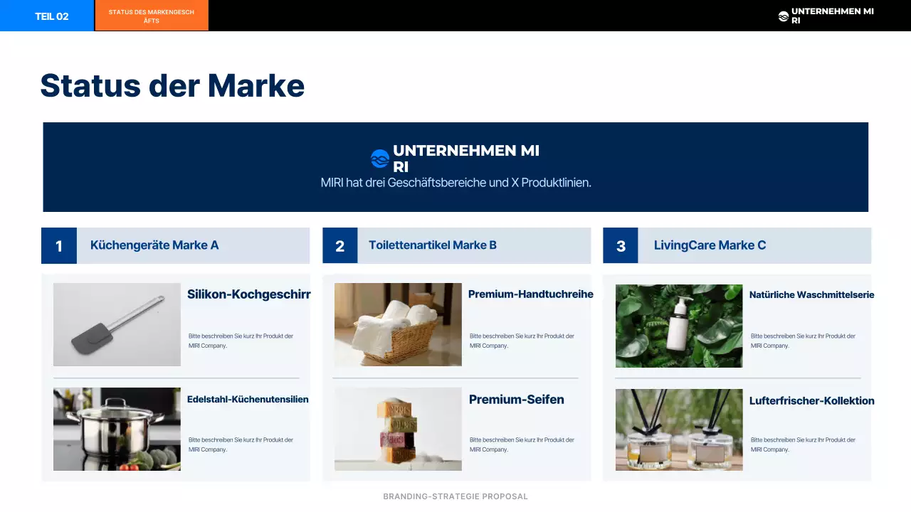 Schwarzer moderner Markenplan