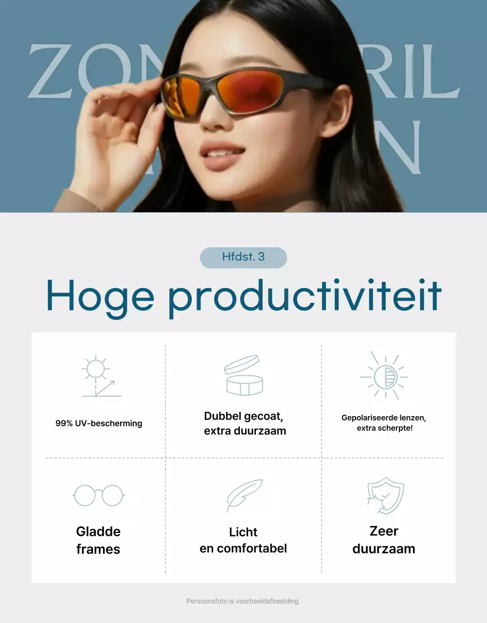 Sky Blue moderne sportadvertentie