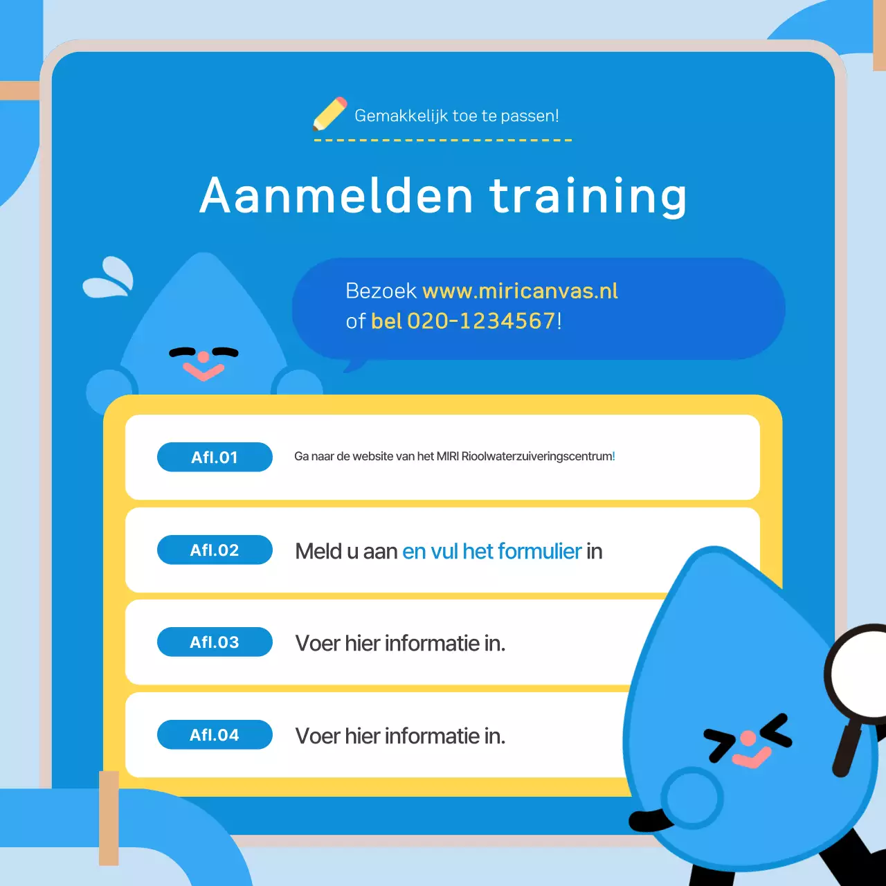 Handleiding voor Blue's schattige educatieprogramma over riolering