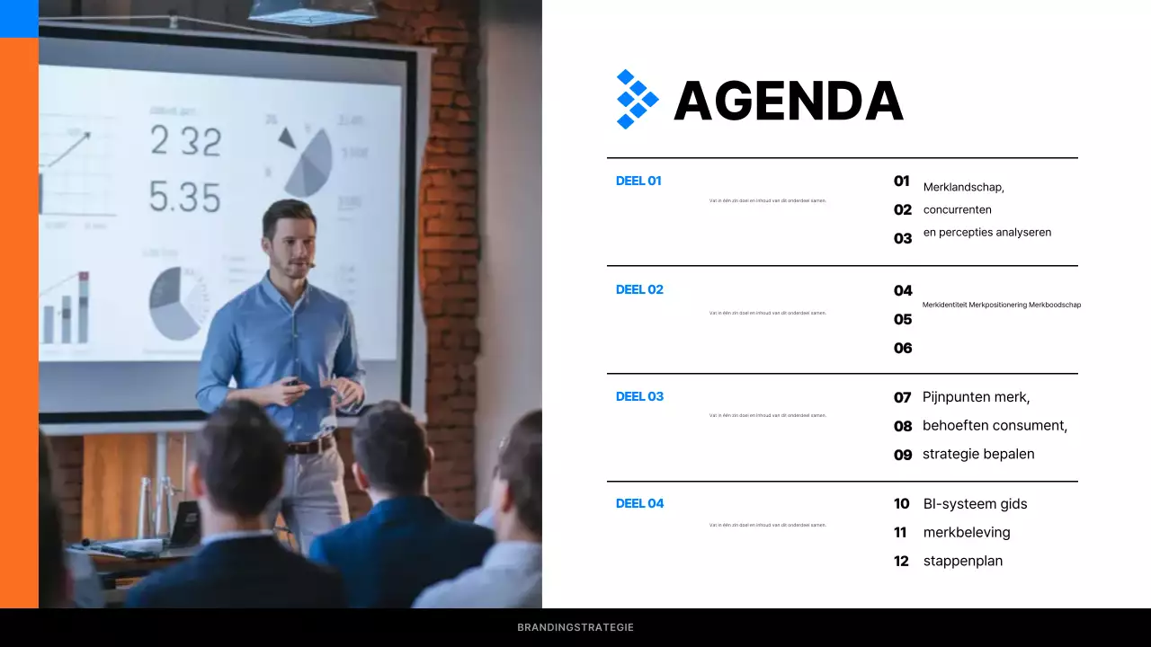 Zwart Modern Merkplan