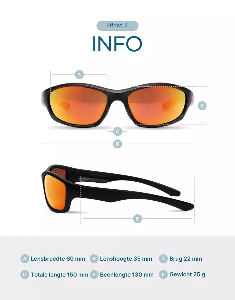 Sky Blue moderne sportadvertentie