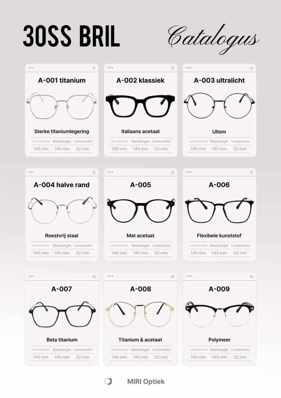 Grijze moderne modecatalogus