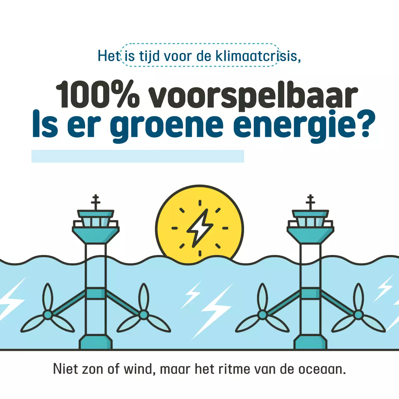 Sky Blue Simple Eco-Friendly Energy Campaign