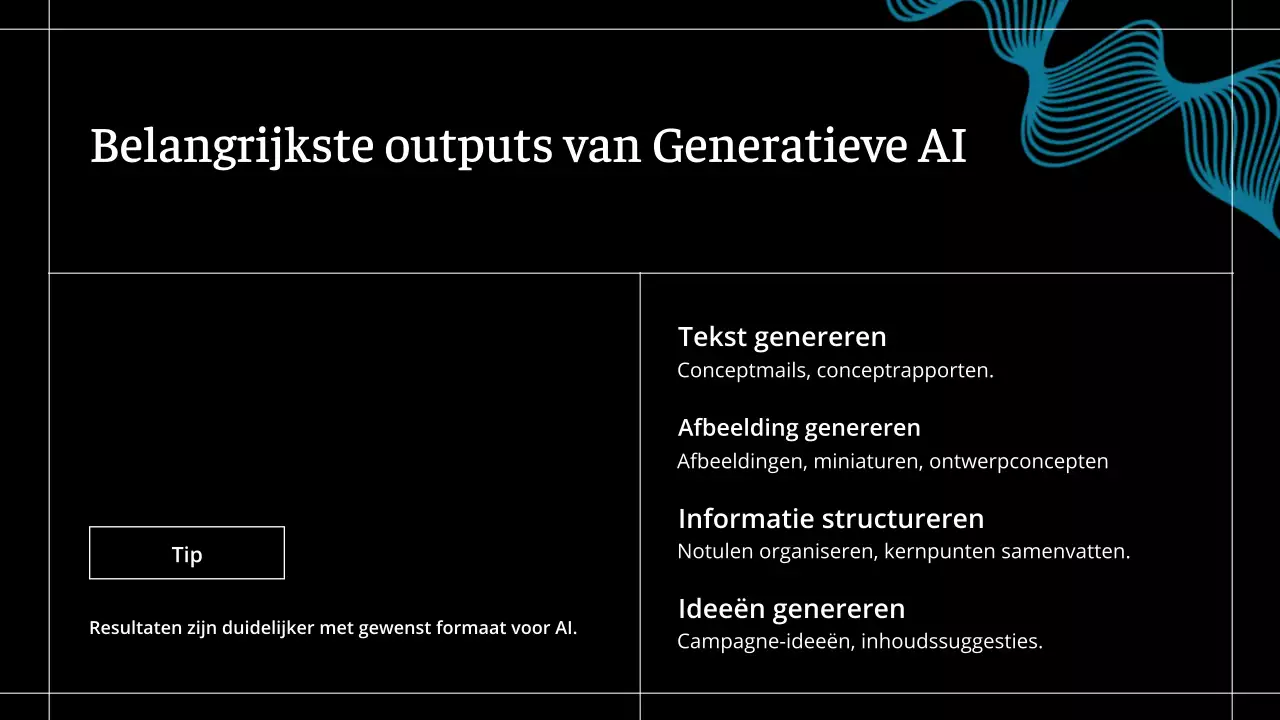 Zwarte moderne AI-cursus
