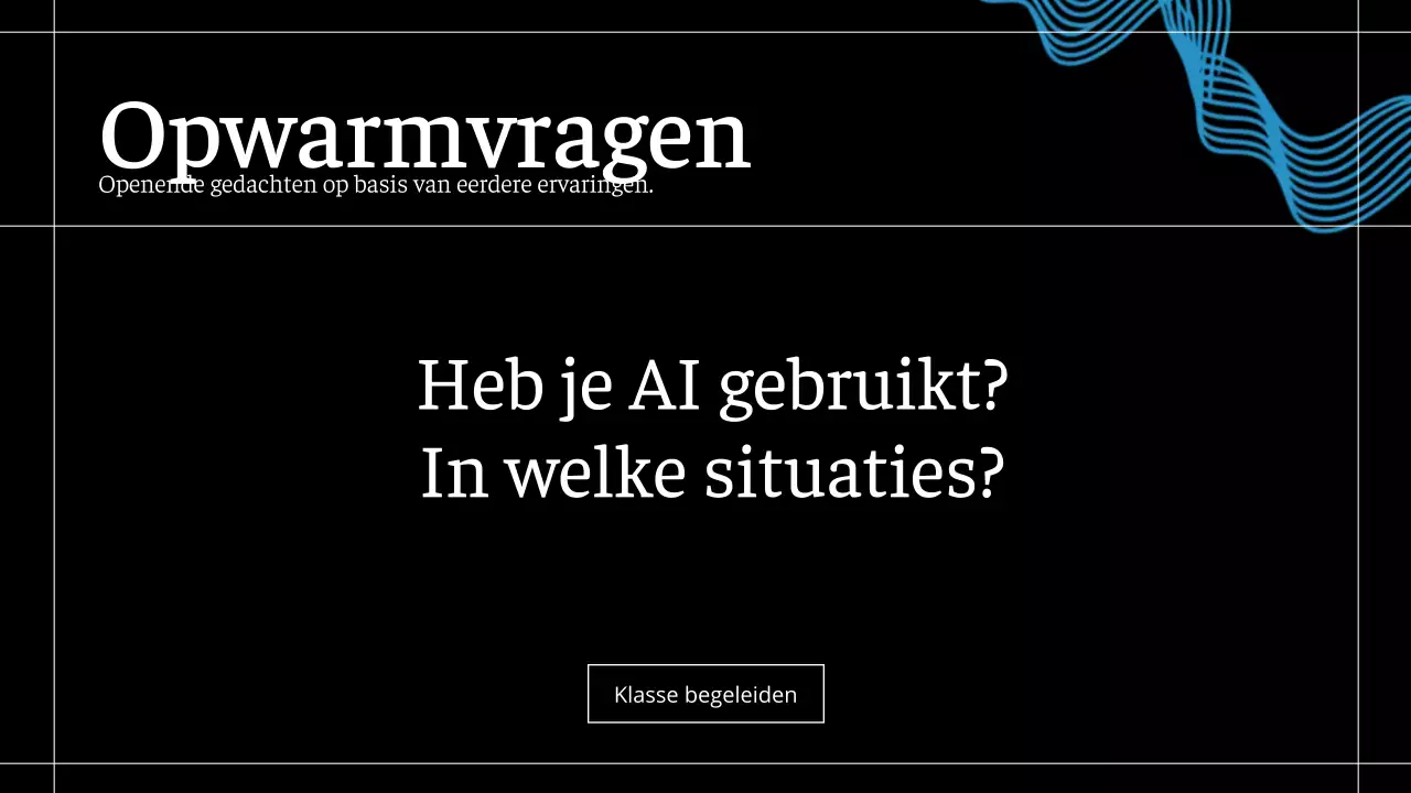 Zwarte moderne AI-cursus