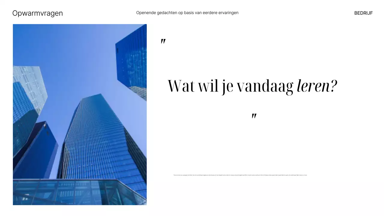 Presentatie van de Blue Modern AI-cursus