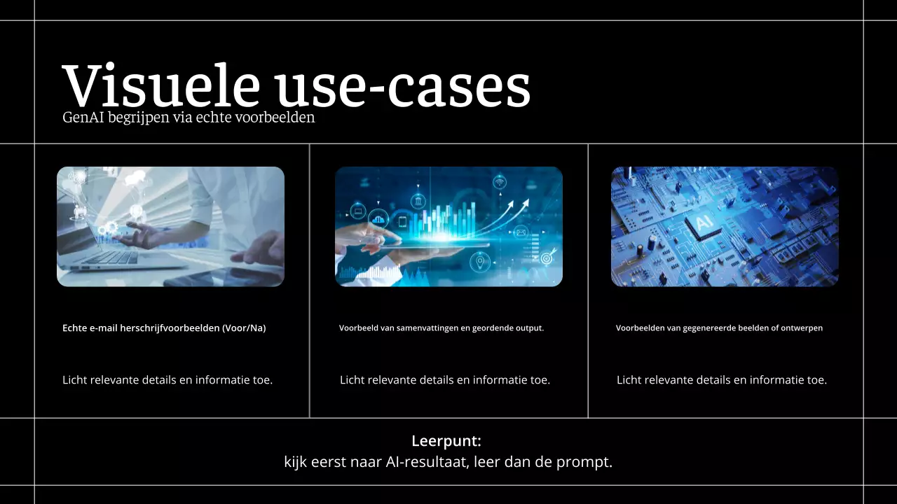 Zwarte moderne AI-cursus