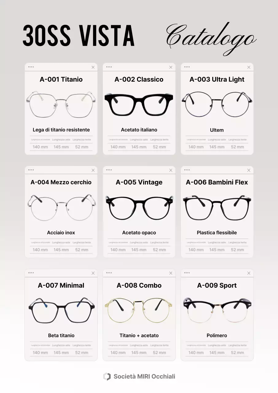 Catalogo di moda moderna grigia