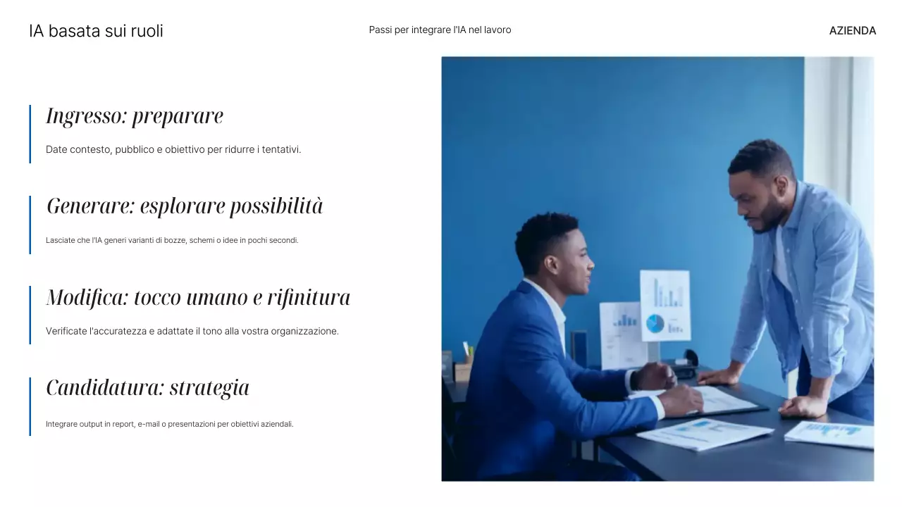 Presentazione del corso Blue Modern AI