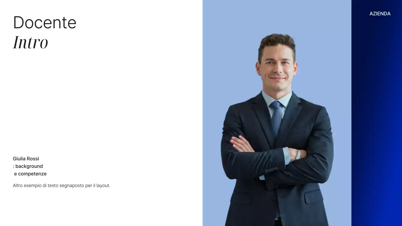 Presentazione del corso Blue Modern AI