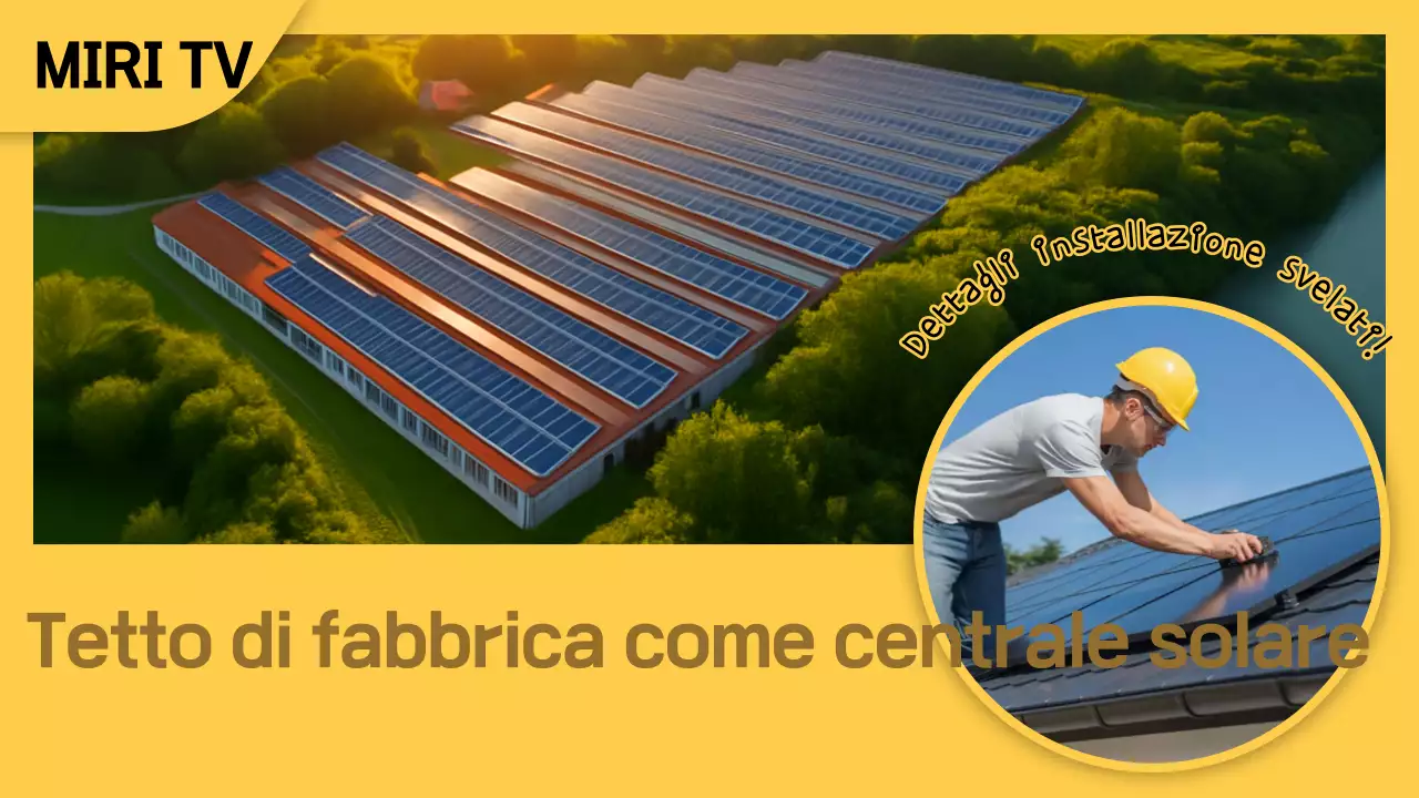 Descrizione dell'energia solare moderna gialla