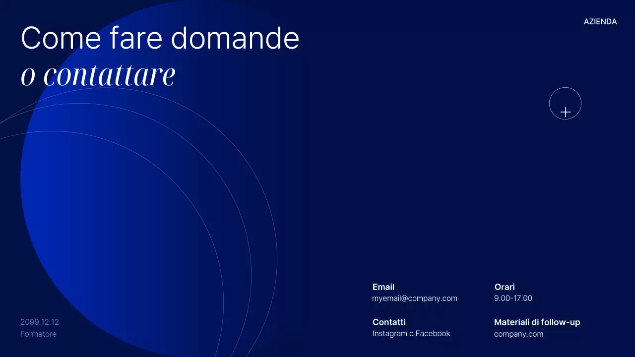 Presentazione del corso Blue Modern AI