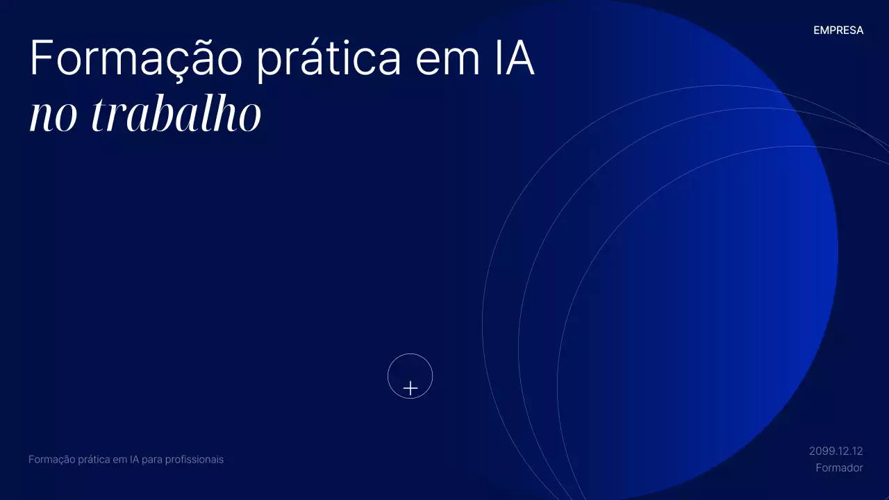Apresentação do Curso de IA Moderna Azul