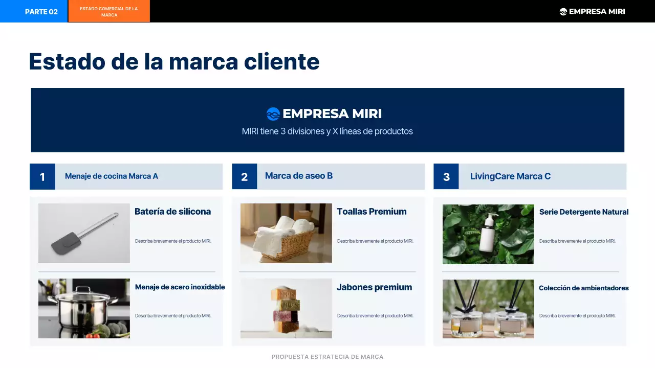 Plan de marca moderna y negra