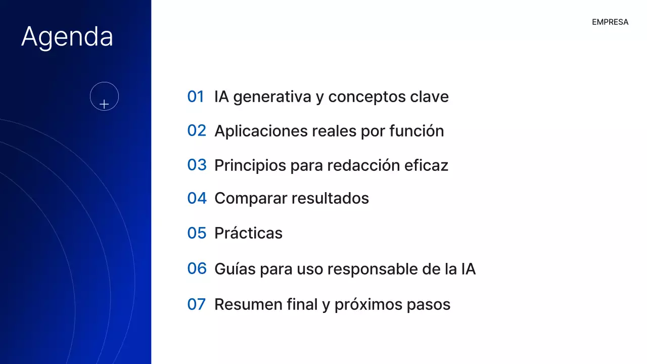 Presentación del curso Blue Modern AI