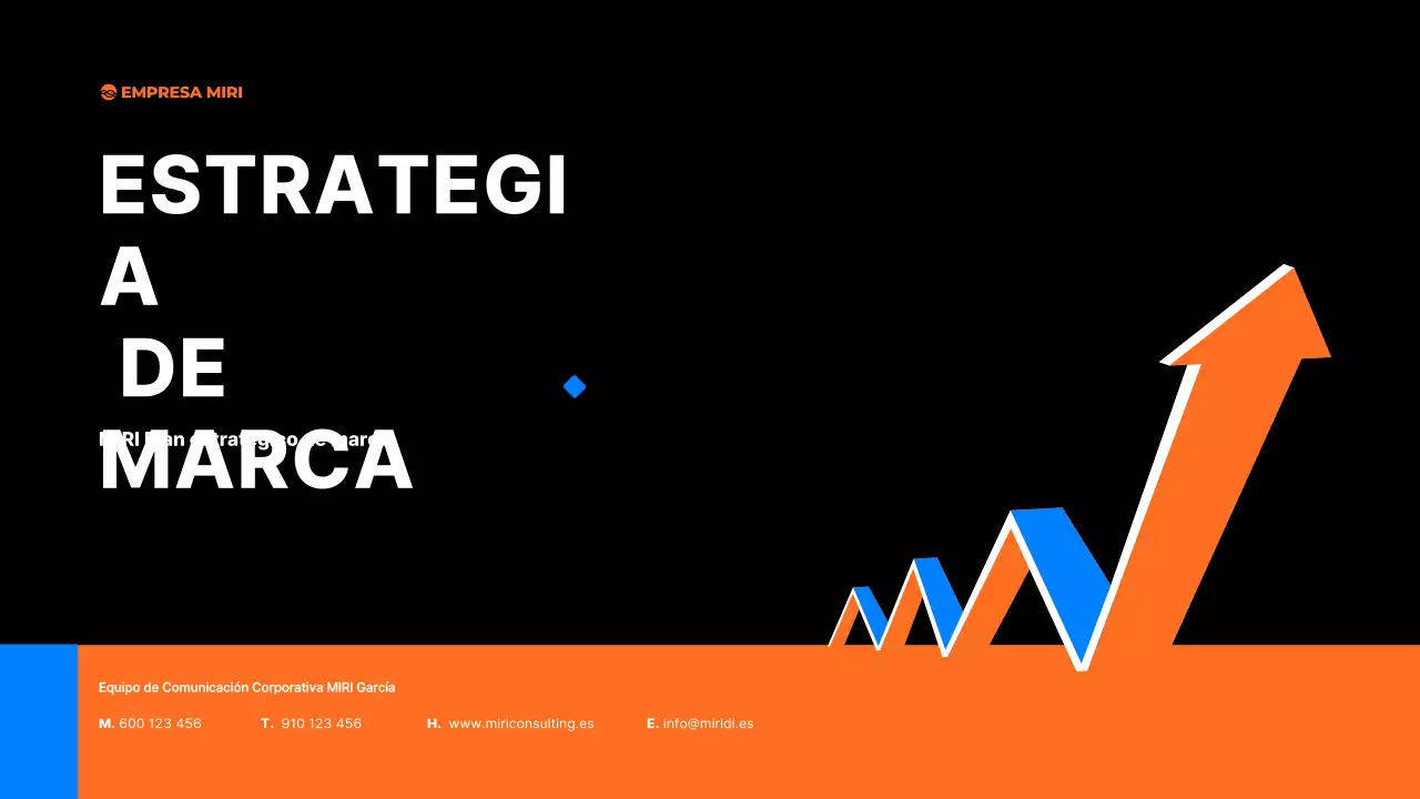 Plan de marca moderna y negra