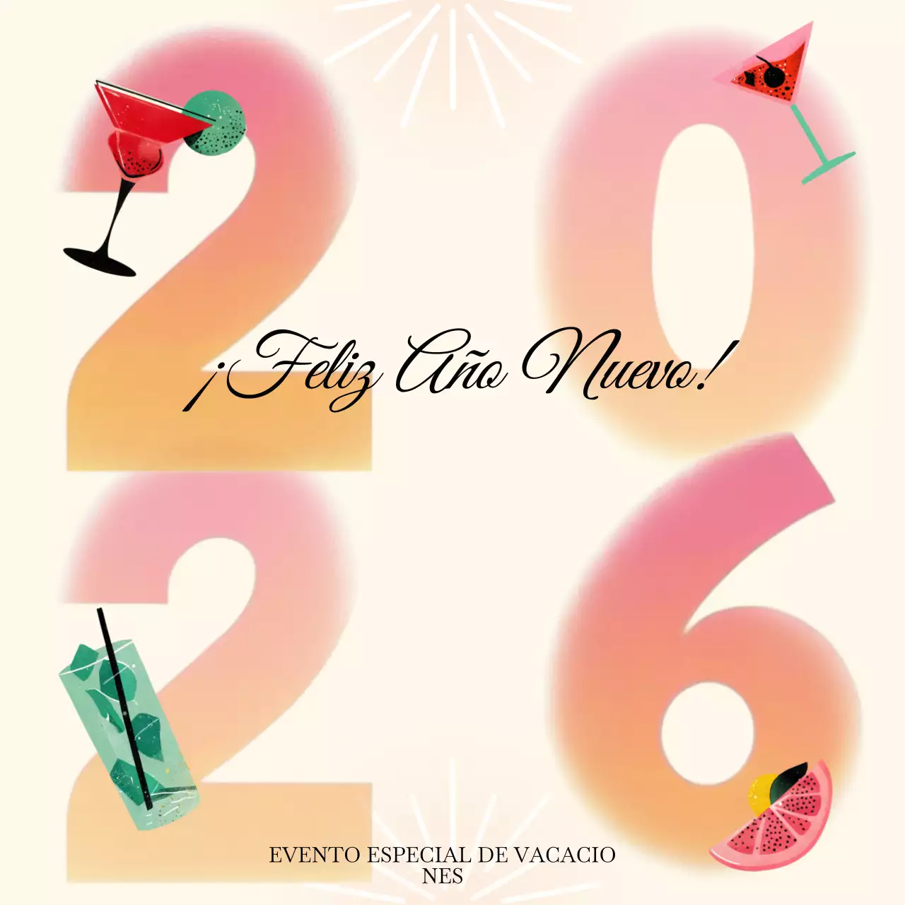 Evento festivo rosa 2026