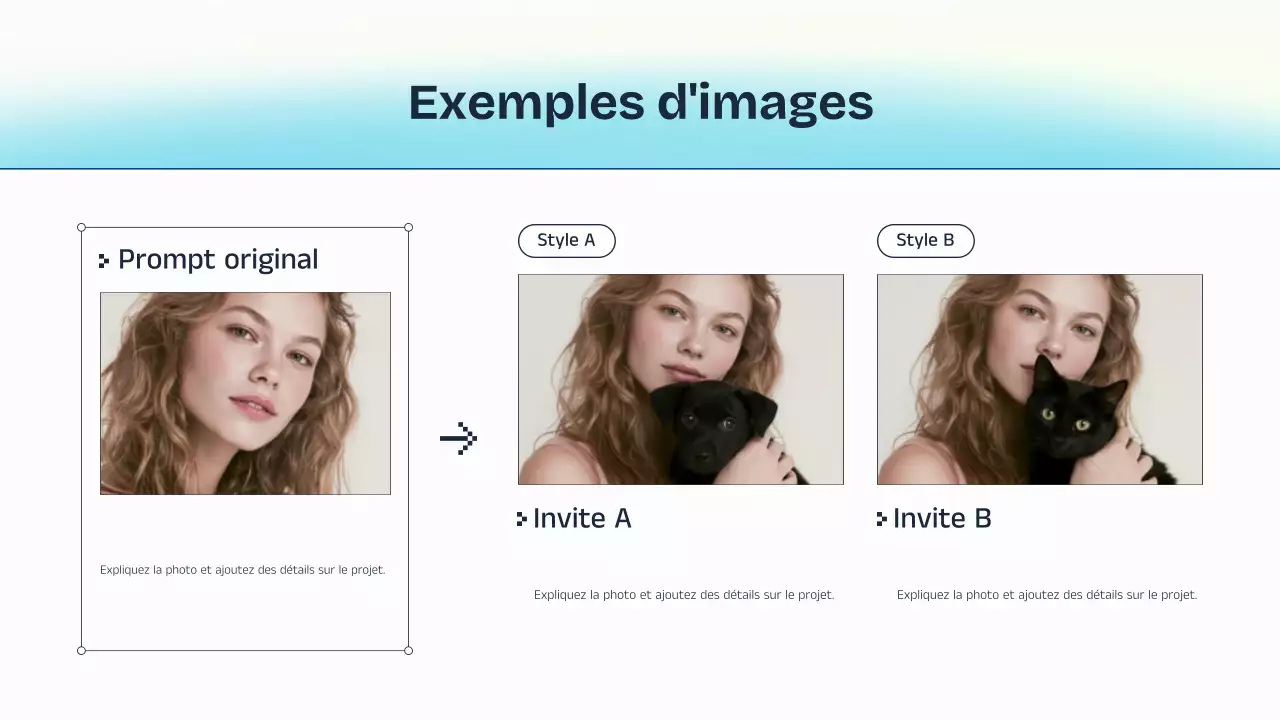 Présentation de cours sur l'IA bleue et jaune